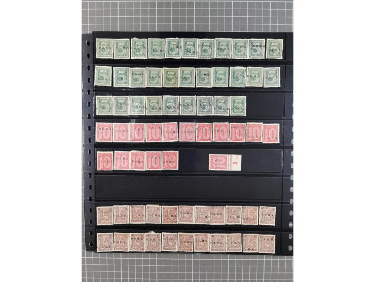 1920/22, interessante, meist postfrische und gestempelte Sammlung inkl. Dienstmarken mit besseren Marken, Farben, Plattenfehl