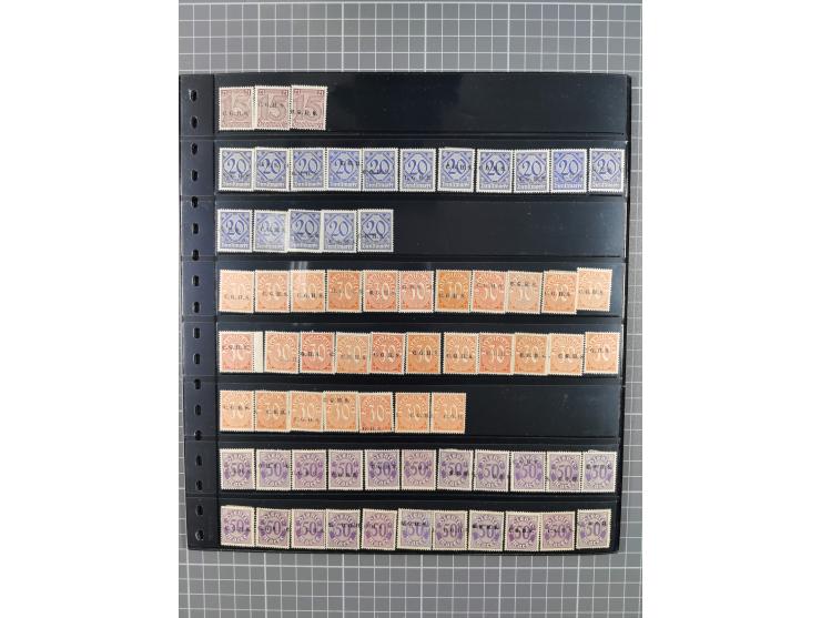 1920/22, interessante, meist postfrische und gestempelte Sammlung inkl. Dienstmarken mit besseren Marken, Farben, Plattenfehl