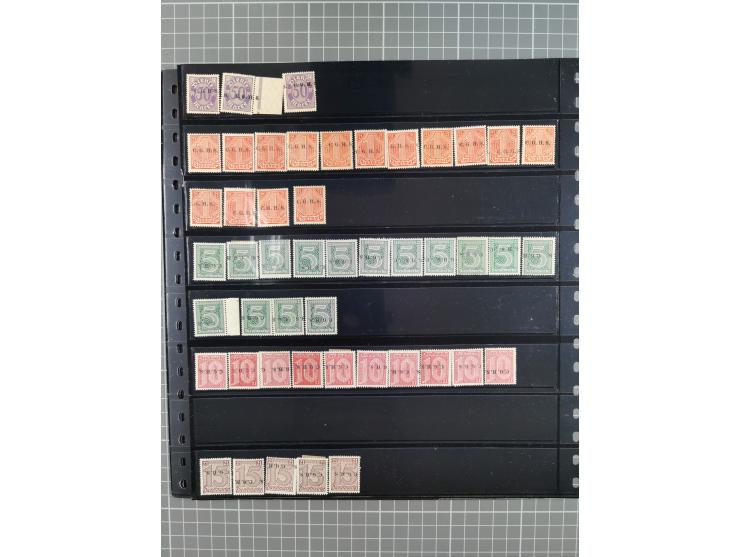 1920/22, interessante, meist postfrische und gestempelte Sammlung inkl. Dienstmarken mit besseren Marken, Farben, Plattenfehl