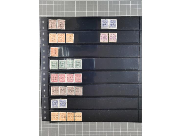 1920/22, interessante, meist postfrische und gestempelte Sammlung inkl. Dienstmarken mit besseren Marken, Farben, Plattenfehl