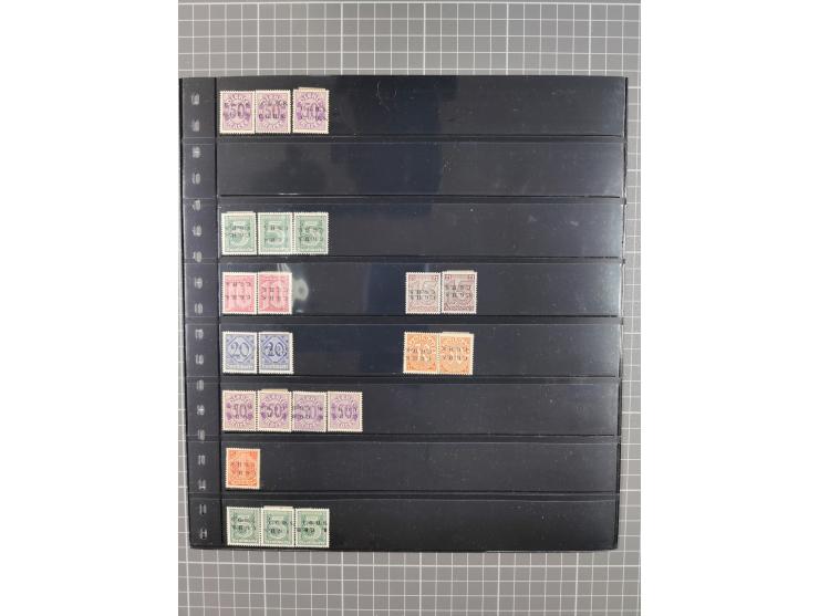 1920/22, interessante, meist postfrische und gestempelte Sammlung inkl. Dienstmarken mit besseren Marken, Farben, Plattenfehl