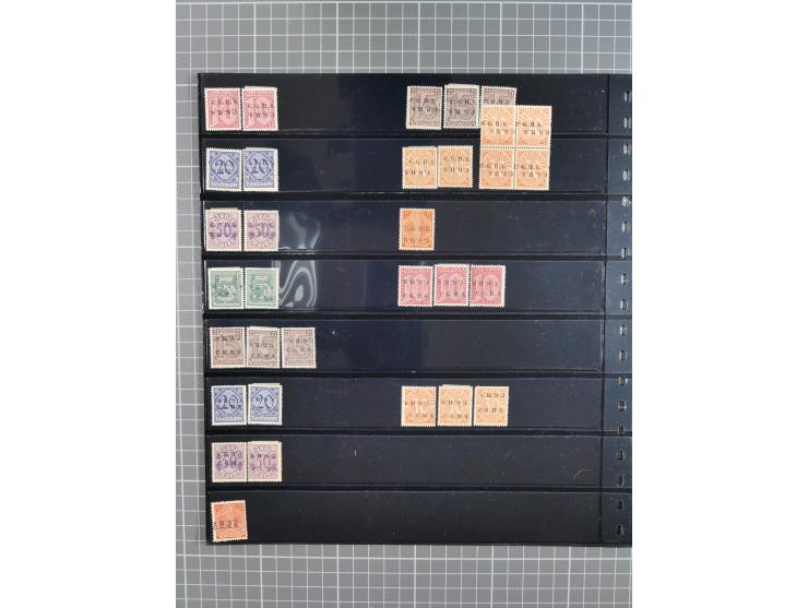 1920/22, interessante, meist postfrische und gestempelte Sammlung inkl. Dienstmarken mit besseren Marken, Farben, Plattenfehl