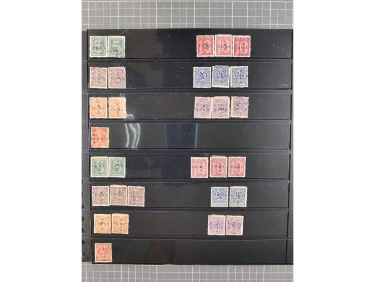 1920/22, interessante, meist postfrische und gestempelte Sammlung inkl. Dienstmarken mit besseren Marken, Farben, Plattenfehl