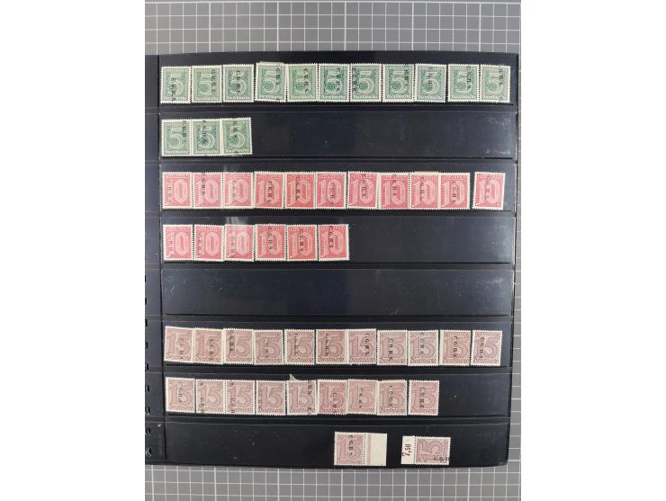 1920/22, interessante, meist postfrische und gestempelte Sammlung inkl. Dienstmarken mit besseren Marken, Farben, Plattenfehl