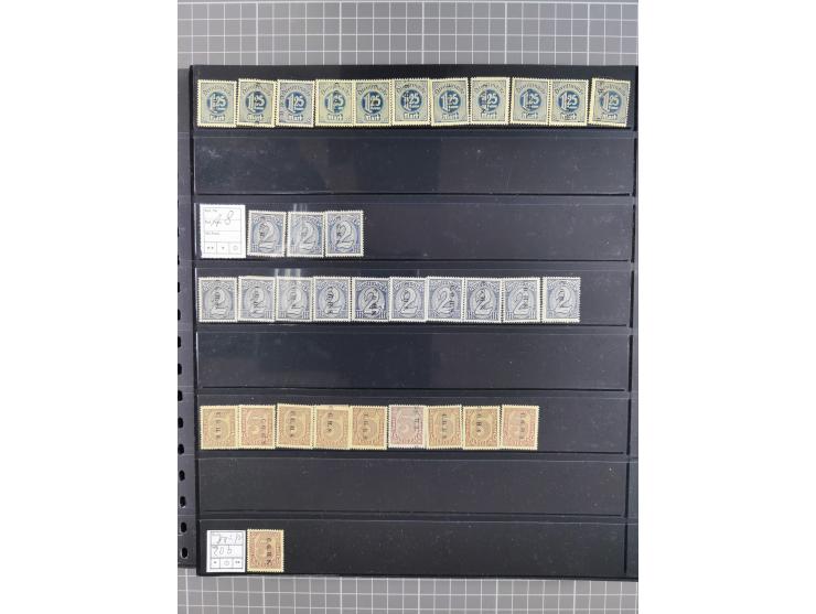 1920/22, interessante, meist postfrische und gestempelte Sammlung inkl. Dienstmarken mit besseren Marken, Farben, Plattenfehl