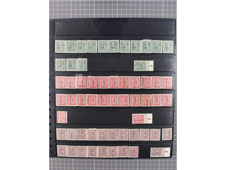 1920/22, interessante, meist postfrische und gestempelte Sammlung inkl. Dienstmarken mit besseren Marken, Farben, Plattenfehl