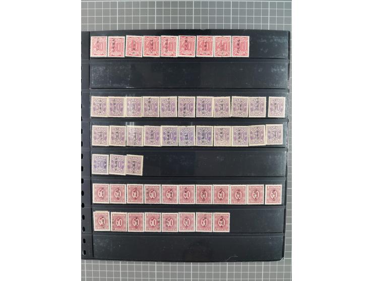 1920/22, interessante, meist postfrische und gestempelte Sammlung inkl. Dienstmarken mit besseren Marken, Farben, Plattenfehl