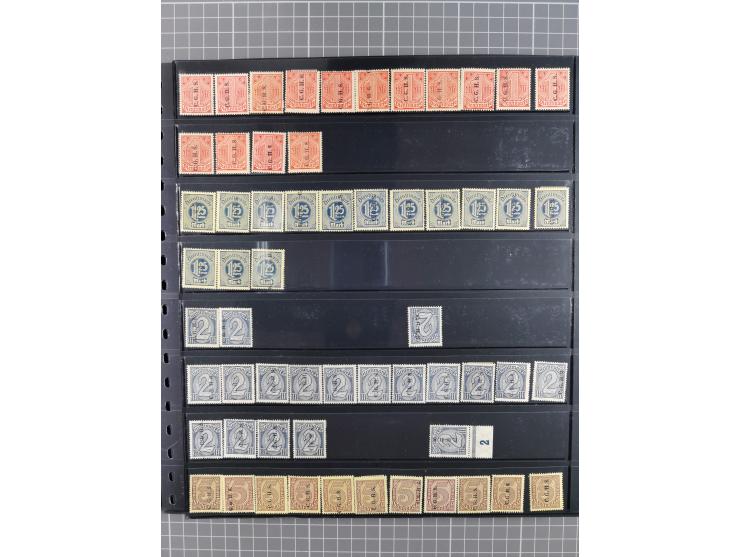 1920/22, interessante, meist postfrische und gestempelte Sammlung inkl. Dienstmarken mit besseren Marken, Farben, Plattenfehl