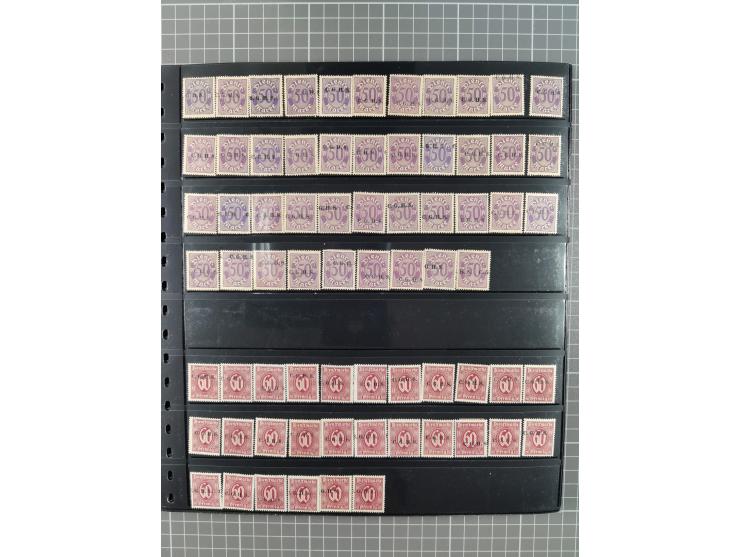 1920/22, interessante, meist postfrische und gestempelte Sammlung inkl. Dienstmarken mit besseren Marken, Farben, Plattenfehl