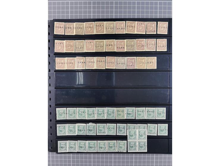 1920/22, interessante, meist postfrische und gestempelte Sammlung inkl. Dienstmarken mit besseren Marken, Farben, Plattenfehl