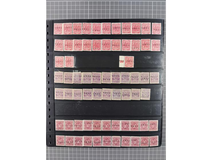 1920/22, interessante, meist postfrische und gestempelte Sammlung inkl. Dienstmarken mit besseren Marken, Farben, Plattenfehl
