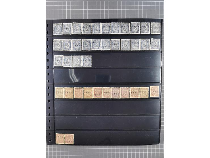 1920/22, interessante, meist postfrische und gestempelte Sammlung inkl. Dienstmarken mit besseren Marken, Farben, Plattenfehl