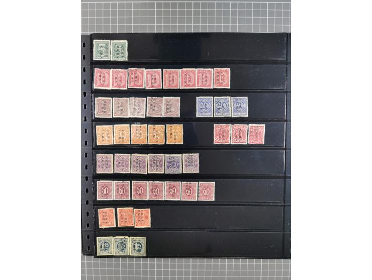 1920/22, interessante, meist postfrische und gestempelte Sammlung inkl. Dienstmarken mit besseren Marken, Farben, Plattenfehl