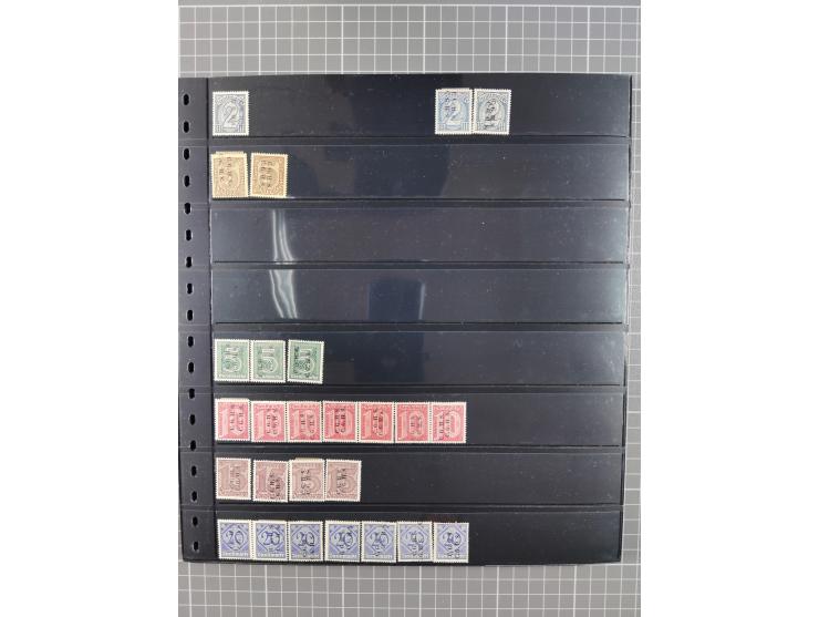 1920/22, interessante, meist postfrische und gestempelte Sammlung inkl. Dienstmarken mit besseren Marken, Farben, Plattenfehl