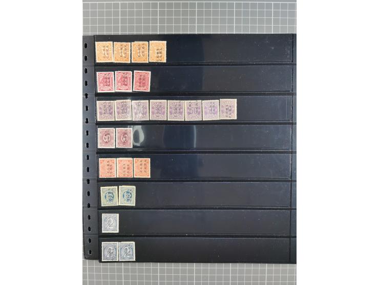 1920/22, interessante, meist postfrische und gestempelte Sammlung inkl. Dienstmarken mit besseren Marken, Farben, Plattenfehl