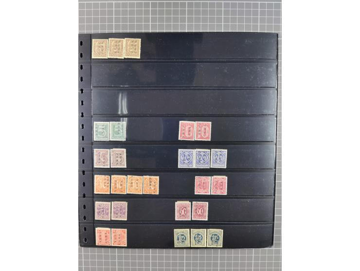 1920/22, interessante, meist postfrische und gestempelte Sammlung inkl. Dienstmarken mit besseren Marken, Farben, Plattenfehl