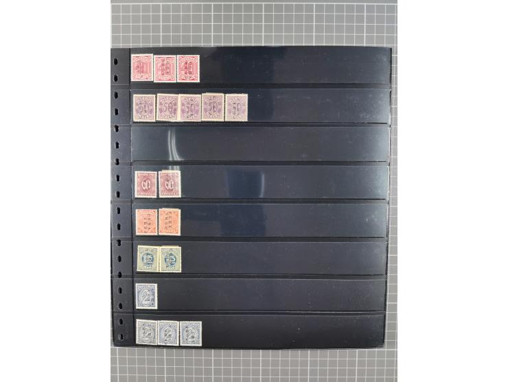 1920/22, interessante, meist postfrische und gestempelte Sammlung inkl. Dienstmarken mit besseren Marken, Farben, Plattenfehl