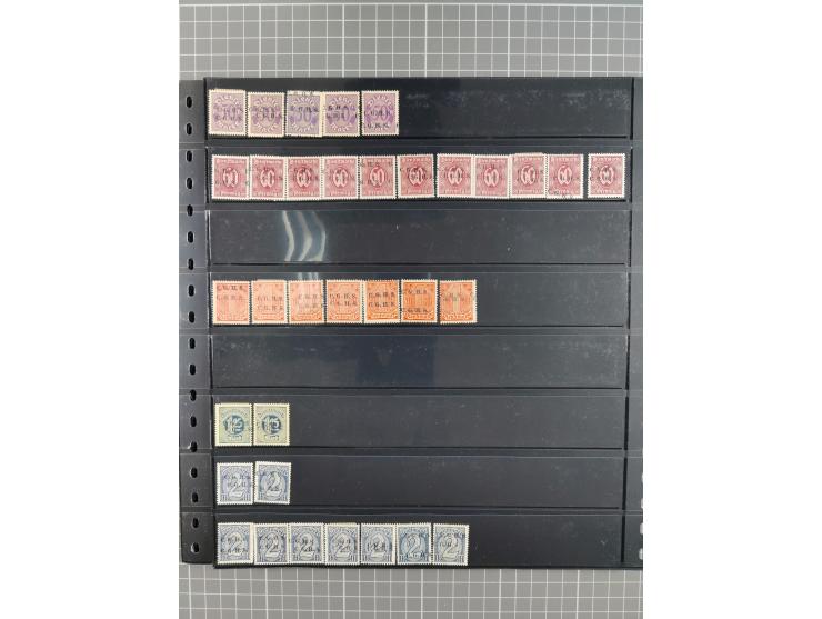 1920/22, interessante, meist postfrische und gestempelte Sammlung inkl. Dienstmarken mit besseren Marken, Farben, Plattenfehl