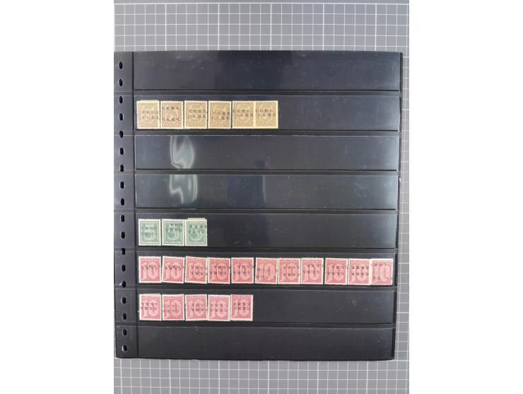 1920/22, interessante, meist postfrische und gestempelte Sammlung inkl. Dienstmarken mit besseren Marken, Farben, Plattenfehl