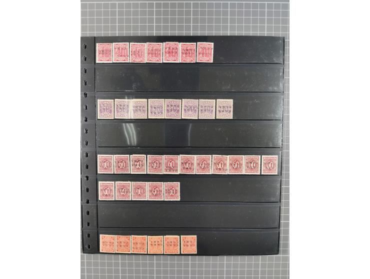 1920/22, interessante, meist postfrische und gestempelte Sammlung inkl. Dienstmarken mit besseren Marken, Farben, Plattenfehl