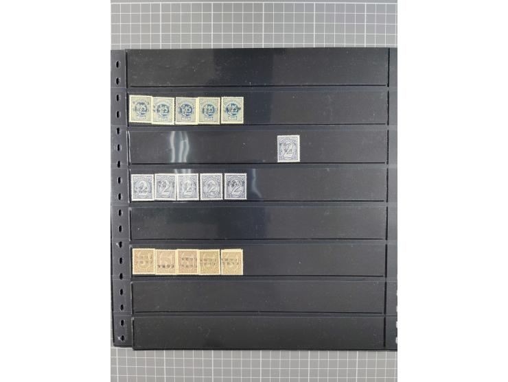 1920/22, interessante, meist postfrische und gestempelte Sammlung inkl. Dienstmarken mit besseren Marken, Farben, Plattenfehl