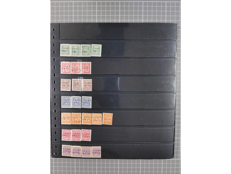 1920/22, interessante, meist postfrische und gestempelte Sammlung inkl. Dienstmarken mit besseren Marken, Farben, Plattenfehl