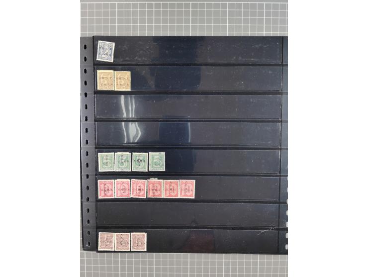 1920/22, interessante, meist postfrische und gestempelte Sammlung inkl. Dienstmarken mit besseren Marken, Farben, Plattenfehl