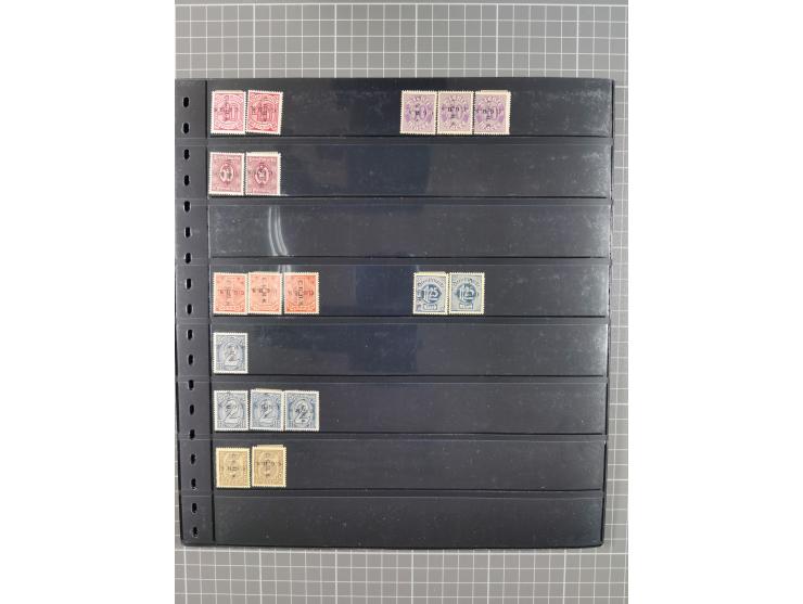1920/22, interessante, meist postfrische und gestempelte Sammlung inkl. Dienstmarken mit besseren Marken, Farben, Plattenfehl