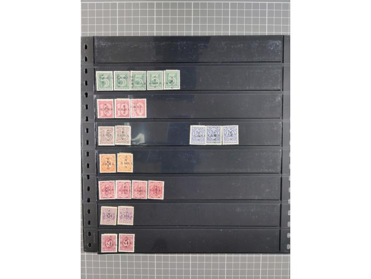 1920/22, interessante, meist postfrische und gestempelte Sammlung inkl. Dienstmarken mit besseren Marken, Farben, Plattenfehl