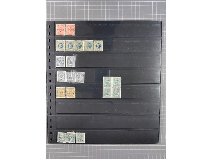 1920/22, interessante, meist postfrische und gestempelte Sammlung inkl. Dienstmarken mit besseren Marken, Farben, Plattenfehl