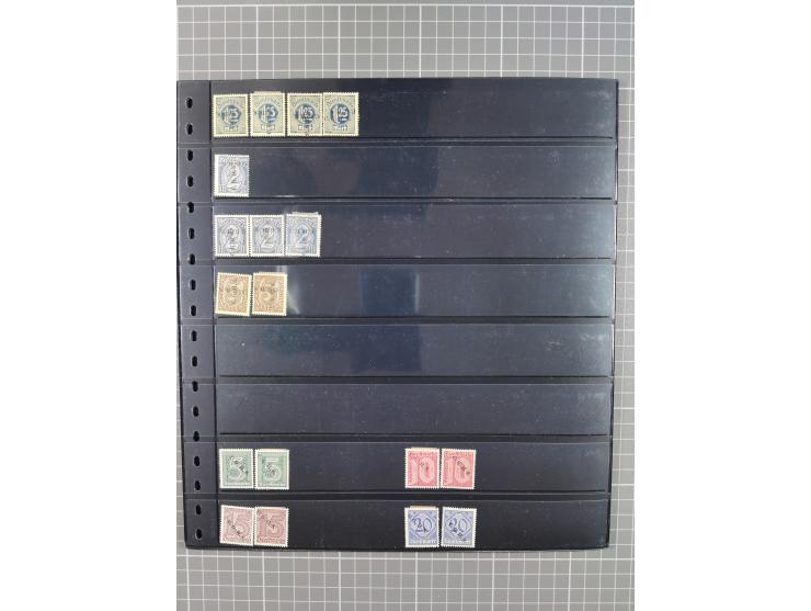 1920/22, interessante, meist postfrische und gestempelte Sammlung inkl. Dienstmarken mit besseren Marken, Farben, Plattenfehl