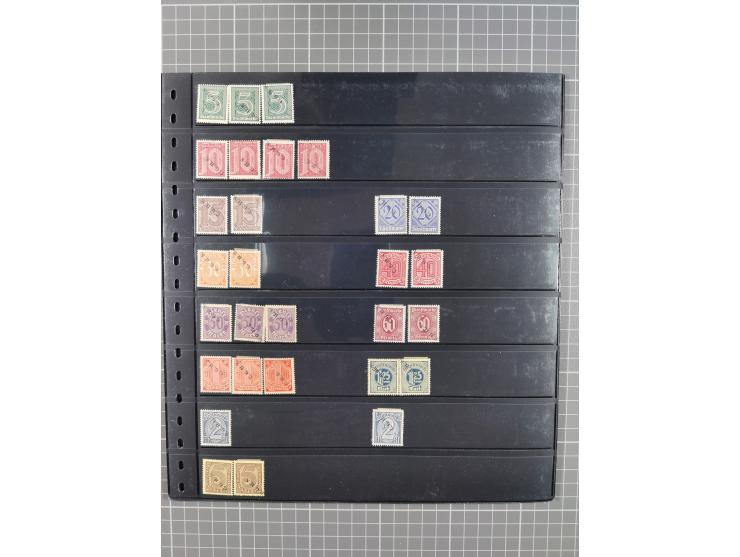 1920/22, interessante, meist postfrische und gestempelte Sammlung inkl. Dienstmarken mit besseren Marken, Farben, Plattenfehl