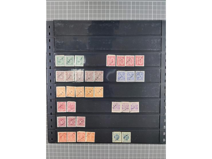 1920/22, interessante, meist postfrische und gestempelte Sammlung inkl. Dienstmarken mit besseren Marken, Farben, Plattenfehl