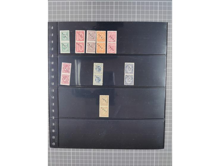 1920/22, interessante, meist postfrische und gestempelte Sammlung inkl. Dienstmarken mit besseren Marken, Farben, Plattenfehl