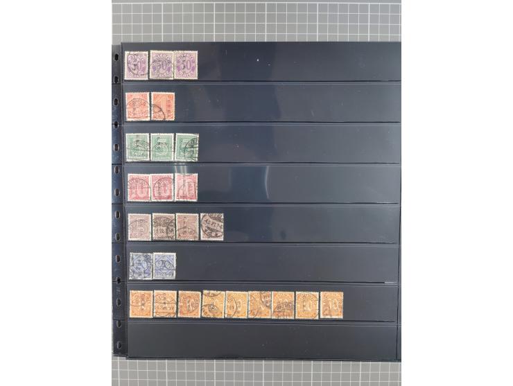 1920/22, interessante, meist postfrische und gestempelte Sammlung inkl. Dienstmarken mit besseren Marken, Farben, Plattenfehl