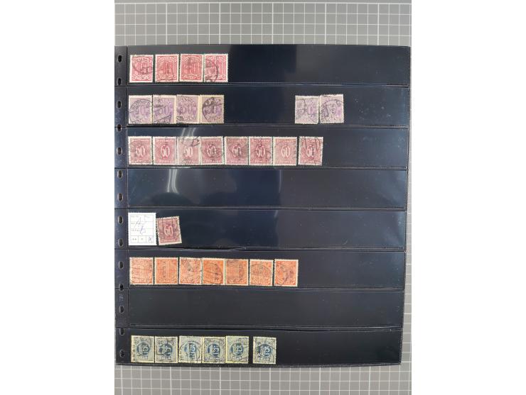 1920/22, interessante, meist postfrische und gestempelte Sammlung inkl. Dienstmarken mit besseren Marken, Farben, Plattenfehl