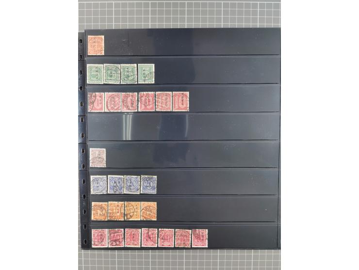 1920/22, interessante, meist postfrische und gestempelte Sammlung inkl. Dienstmarken mit besseren Marken, Farben, Plattenfehl