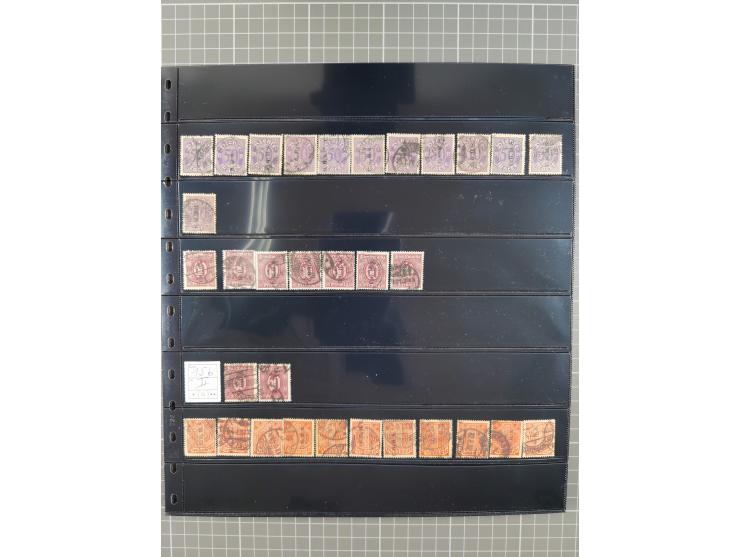 1920/22, interessante, meist postfrische und gestempelte Sammlung inkl. Dienstmarken mit besseren Marken, Farben, Plattenfehl