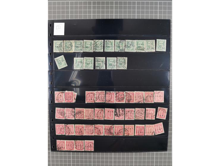 1920/22, interessante, meist postfrische und gestempelte Sammlung inkl. Dienstmarken mit besseren Marken, Farben, Plattenfehl