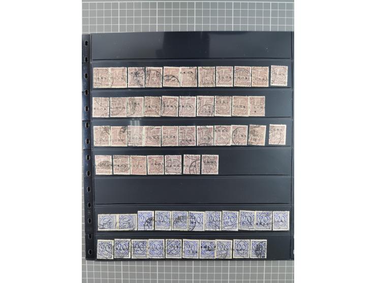 1920/22, interessante, meist postfrische und gestempelte Sammlung inkl. Dienstmarken mit besseren Marken, Farben, Plattenfehl