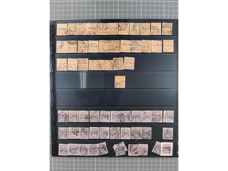 1920/22, interessante, meist postfrische und gestempelte Sammlung inkl. Dienstmarken mit besseren Marken, Farben, Plattenfehl