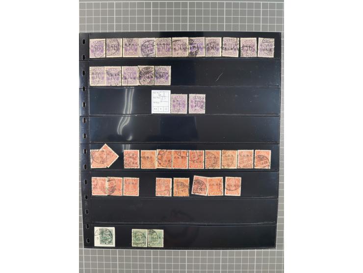 1920/22, interessante, meist postfrische und gestempelte Sammlung inkl. Dienstmarken mit besseren Marken, Farben, Plattenfehl