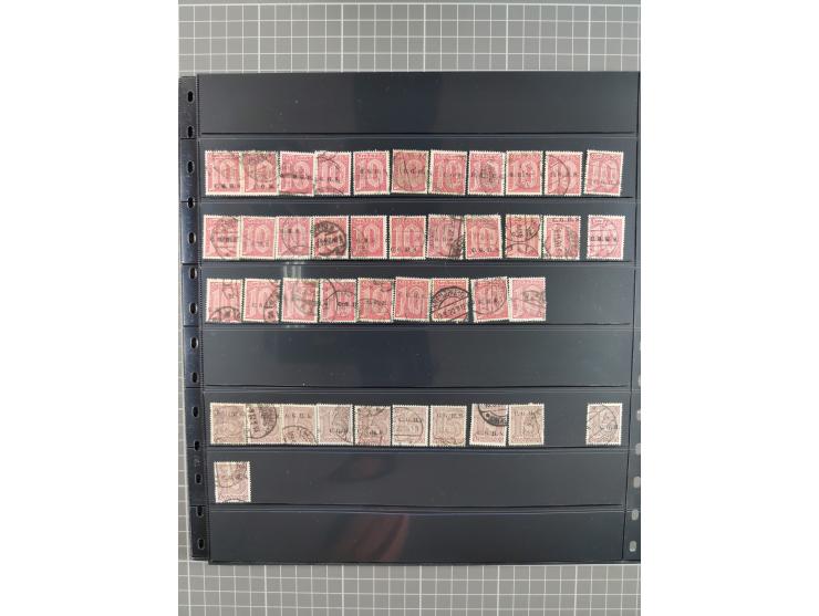 1920/22, interessante, meist postfrische und gestempelte Sammlung inkl. Dienstmarken mit besseren Marken, Farben, Plattenfehl