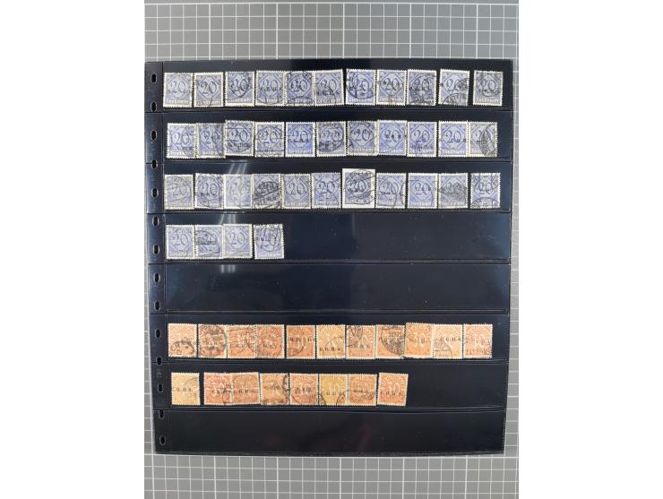 1920/22, interessante, meist postfrische und gestempelte Sammlung inkl. Dienstmarken mit besseren Marken, Farben, Plattenfehl