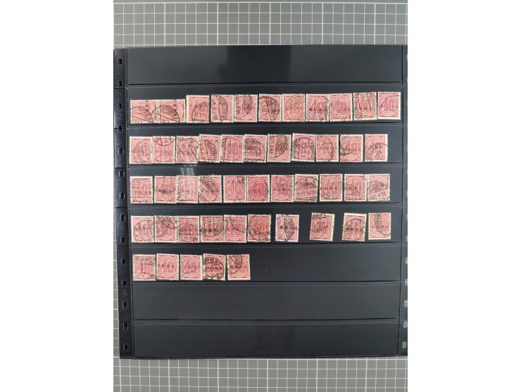 1920/22, interessante, meist postfrische und gestempelte Sammlung inkl. Dienstmarken mit besseren Marken, Farben, Plattenfehl