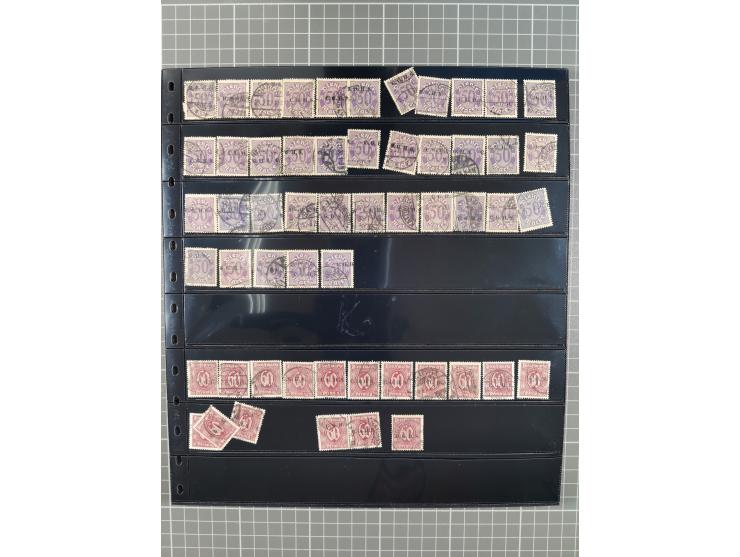 1920/22, interessante, meist postfrische und gestempelte Sammlung inkl. Dienstmarken mit besseren Marken, Farben, Plattenfehl