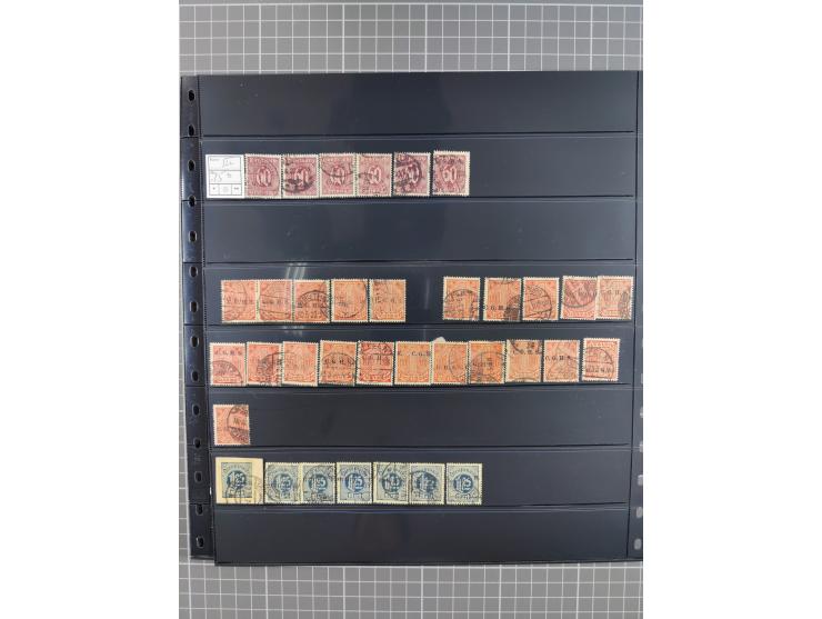 1920/22, interessante, meist postfrische und gestempelte Sammlung inkl. Dienstmarken mit besseren Marken, Farben, Plattenfehl