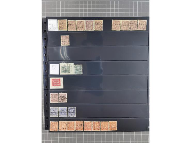 1920/22, interessante, meist postfrische und gestempelte Sammlung inkl. Dienstmarken mit besseren Marken, Farben, Plattenfehl