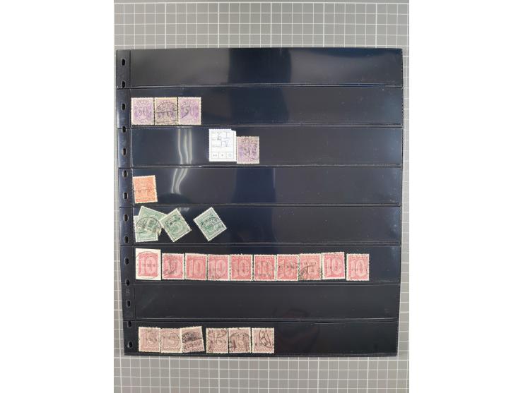 1920/22, interessante, meist postfrische und gestempelte Sammlung inkl. Dienstmarken mit besseren Marken, Farben, Plattenfehl