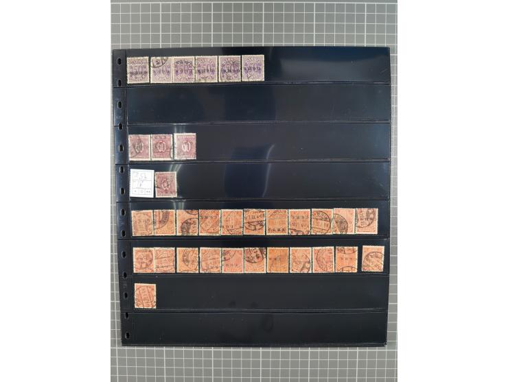 1920/22, interessante, meist postfrische und gestempelte Sammlung inkl. Dienstmarken mit besseren Marken, Farben, Plattenfehl